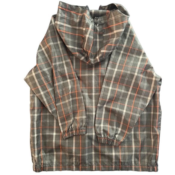 Childrens Place ANORAK Windbreaker Boy Small 5/6 Gray Orange Fold Travel Jacket - Picture 2 of 3